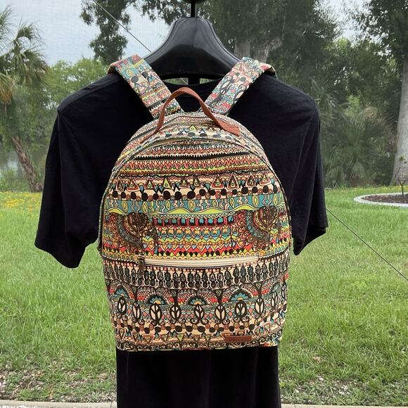 Sakroots Coated Artist Circle Bag Large Laptop Backpack - Picture 1 of 12